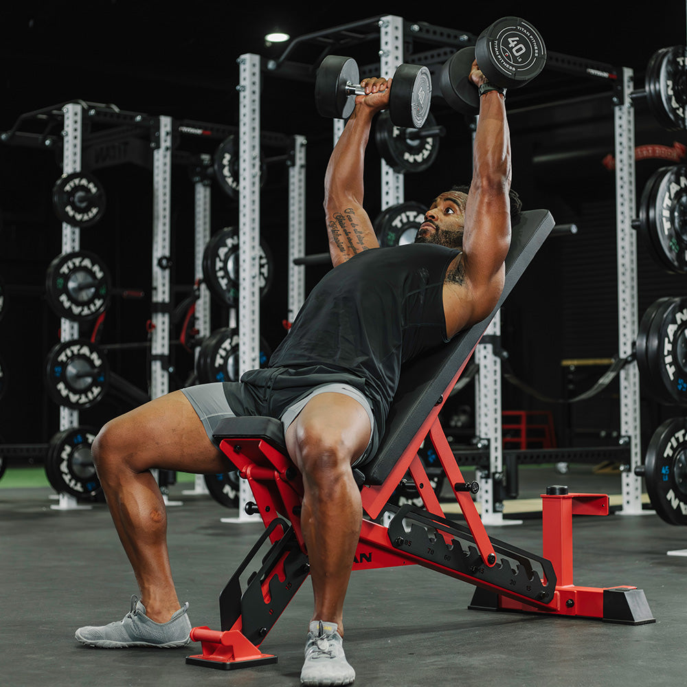 TITAN Series Adjustable Bench | Red