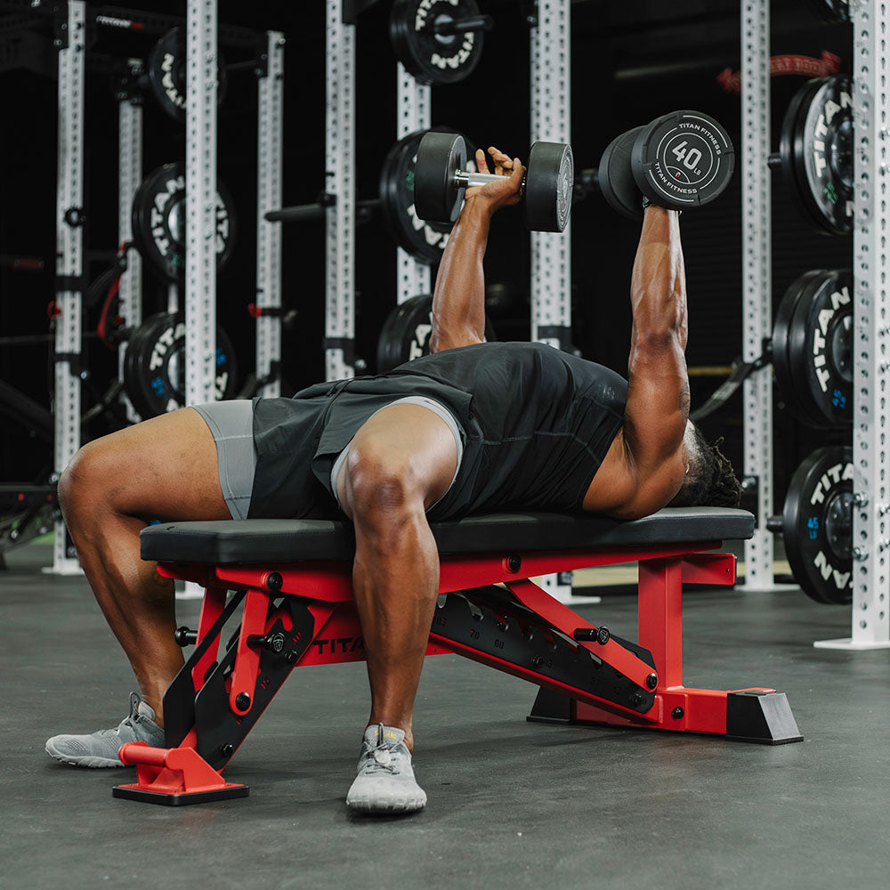 TITAN Series Adjustable Bench | Red