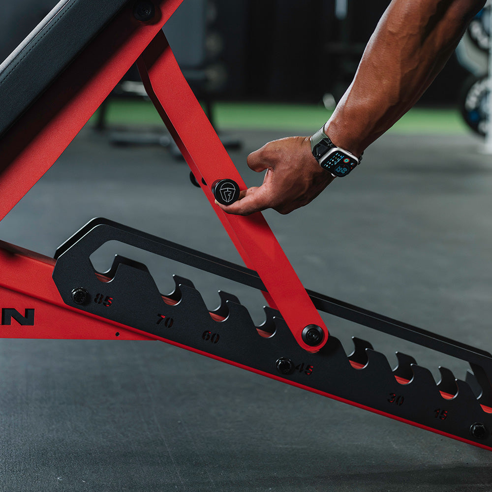 TITAN Series Adjustable Bench | Red - view 45