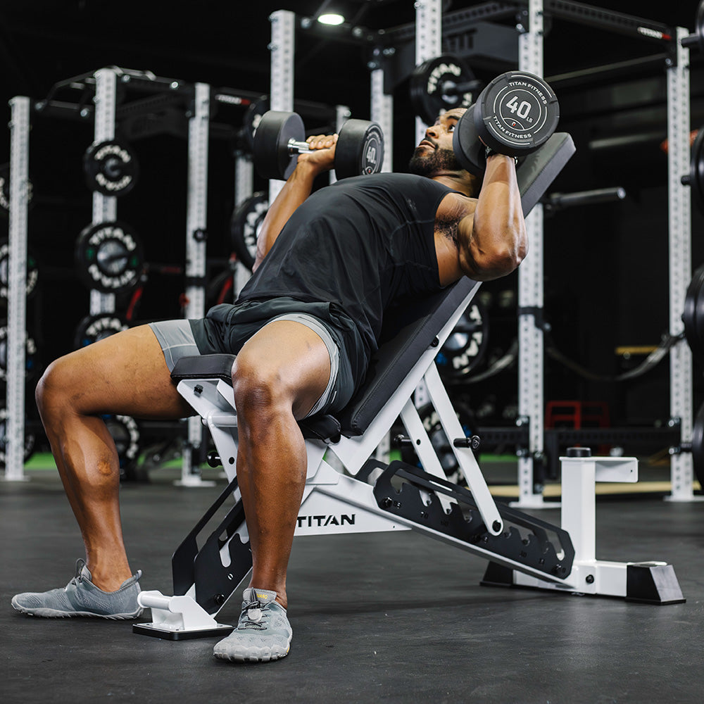 TITAN Series Adjustable Bench | White