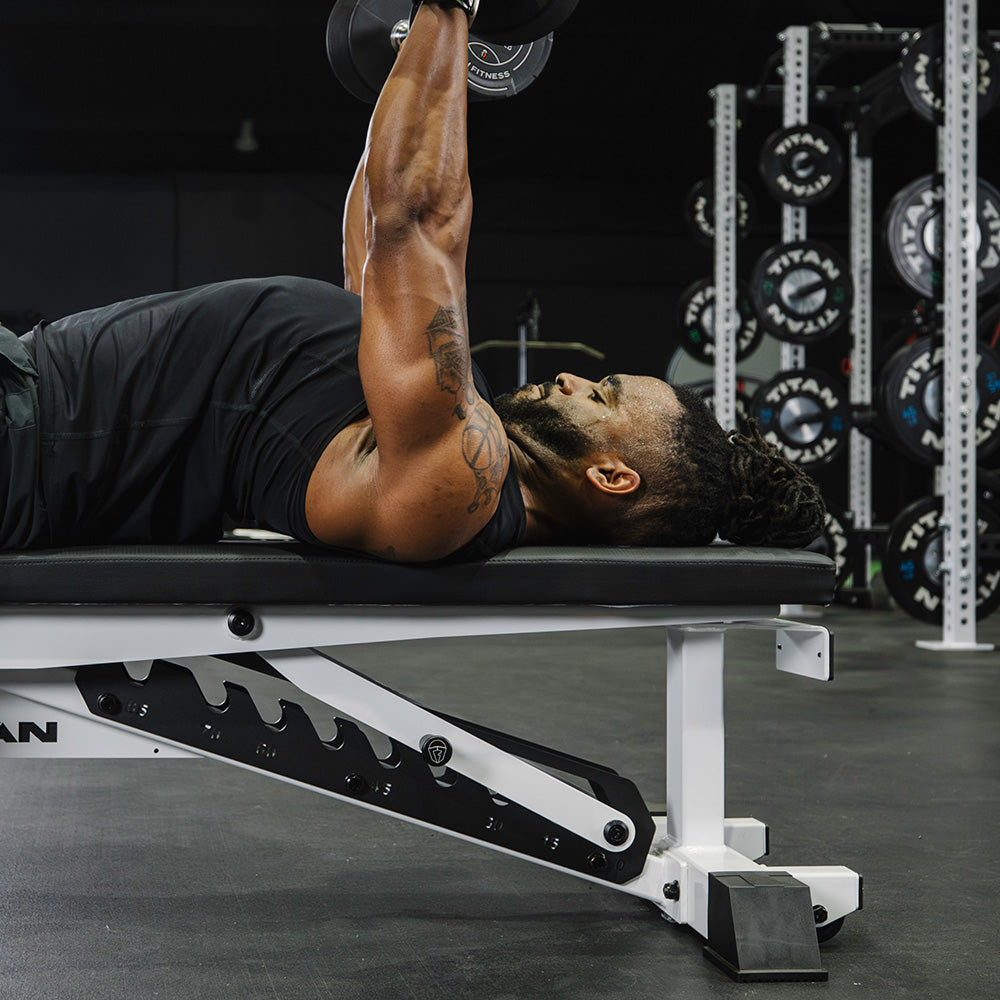 TITAN Series Adjustable Bench | White - view 66