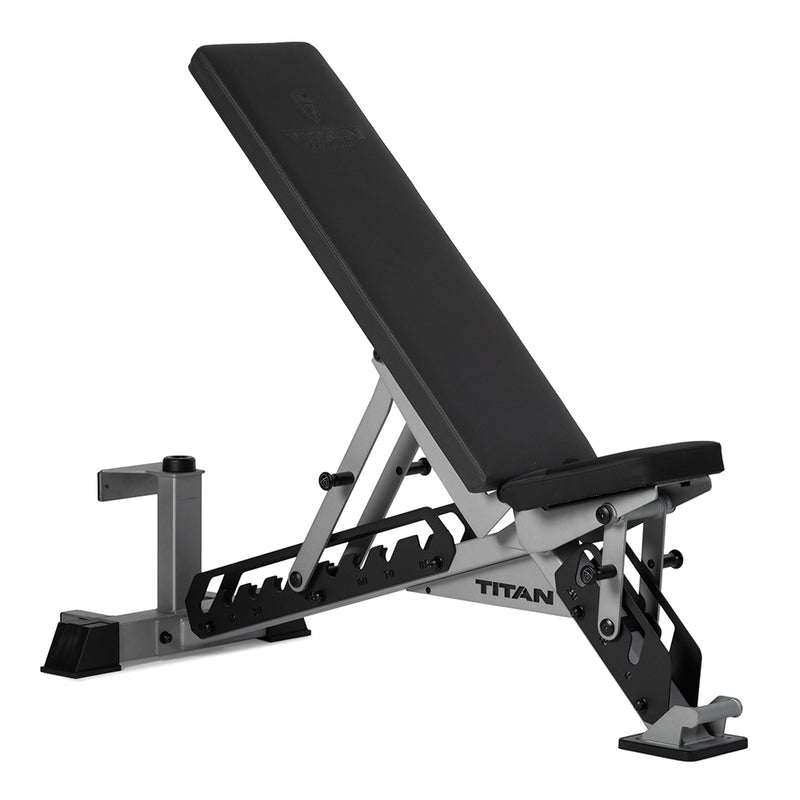 TITAN Series Adjustable Bench | Silver