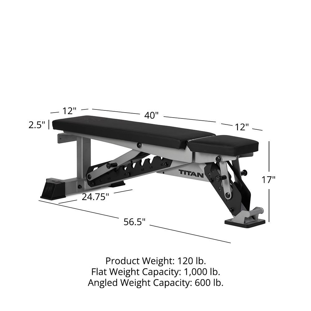TITAN Series Adjustable Bench | Silver - view 61