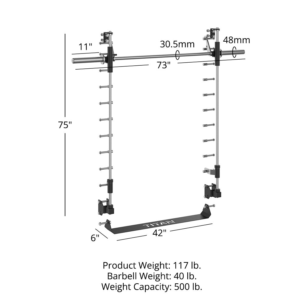 X-3 Series Smith Machine Power Rack Attachment | 80"