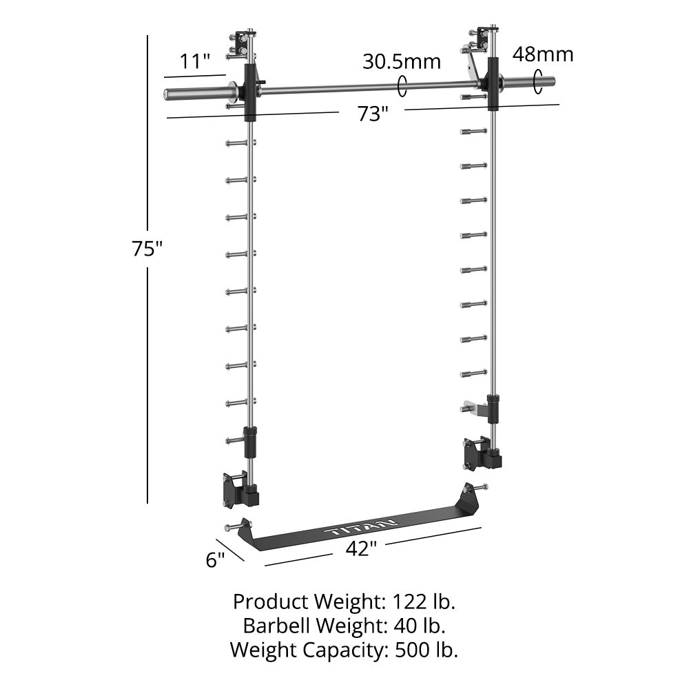 X-3 Series Smith Machine Power Rack Attachment | 90"