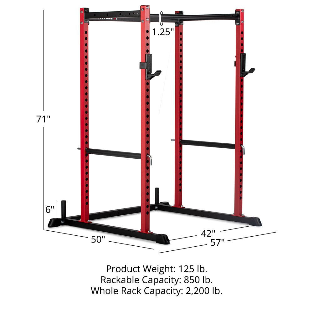 T-2 Series Power Rack | Red / 71in - view 30