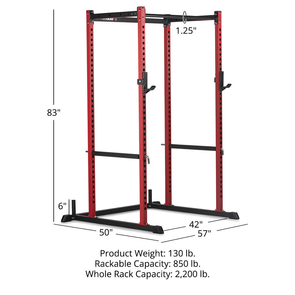 T-2 Series Power Rack | Red / 83in