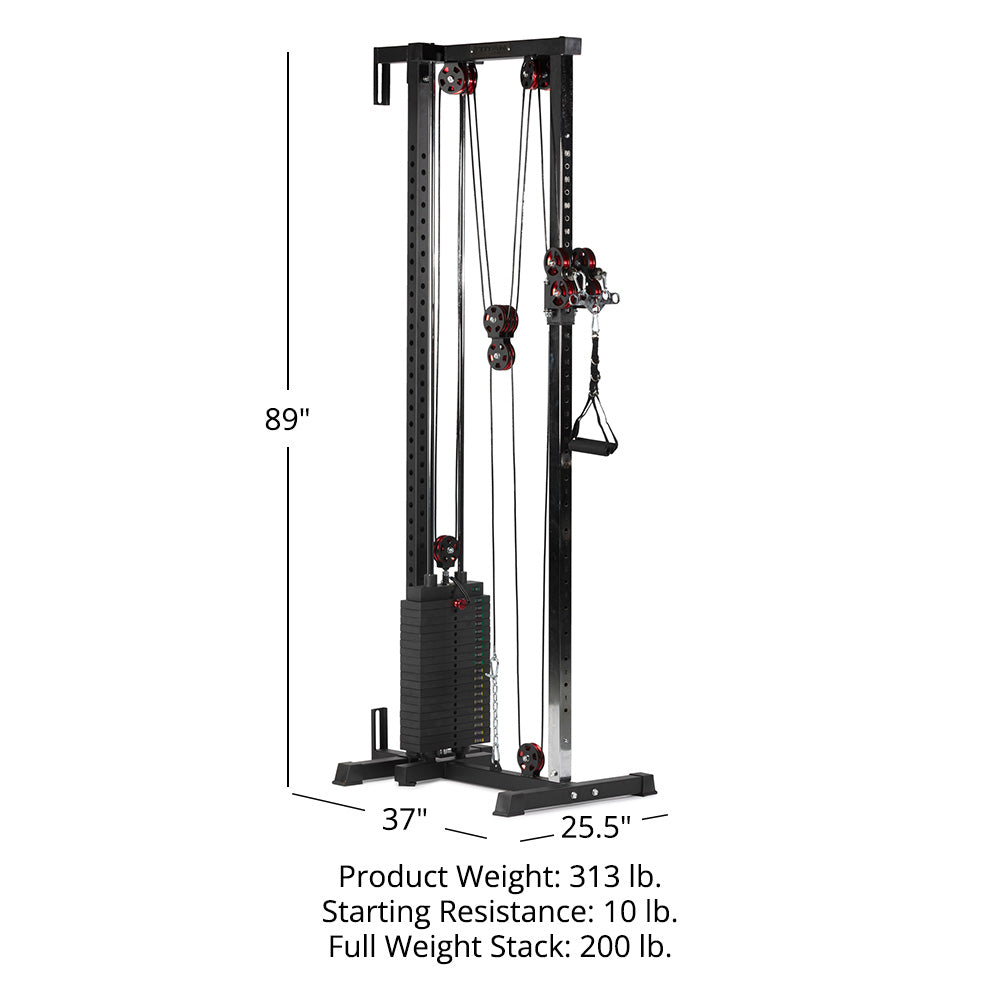 Selectorized Wall and Rack Mounted Pulley Towers | Tall 89" - view 30
