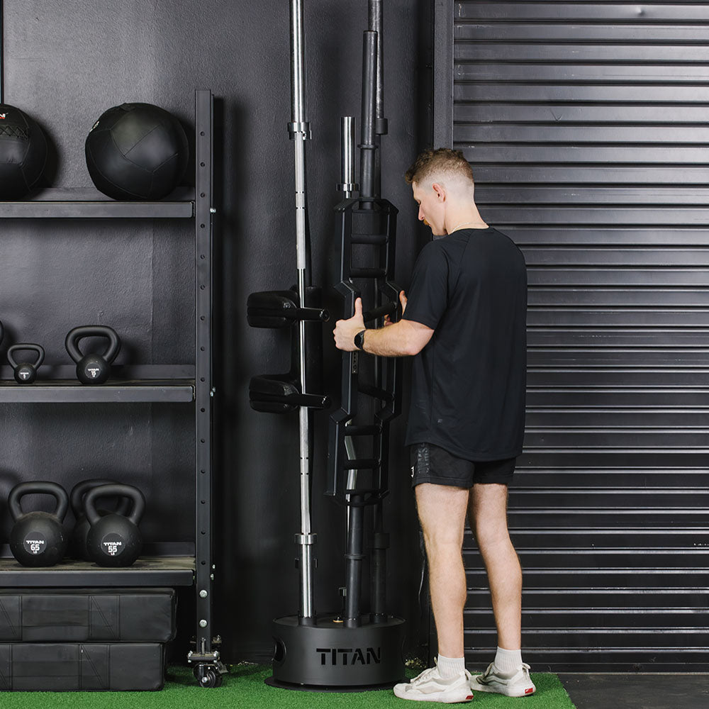 Revolver Rotating Barbell Rack | 5 Sleeve