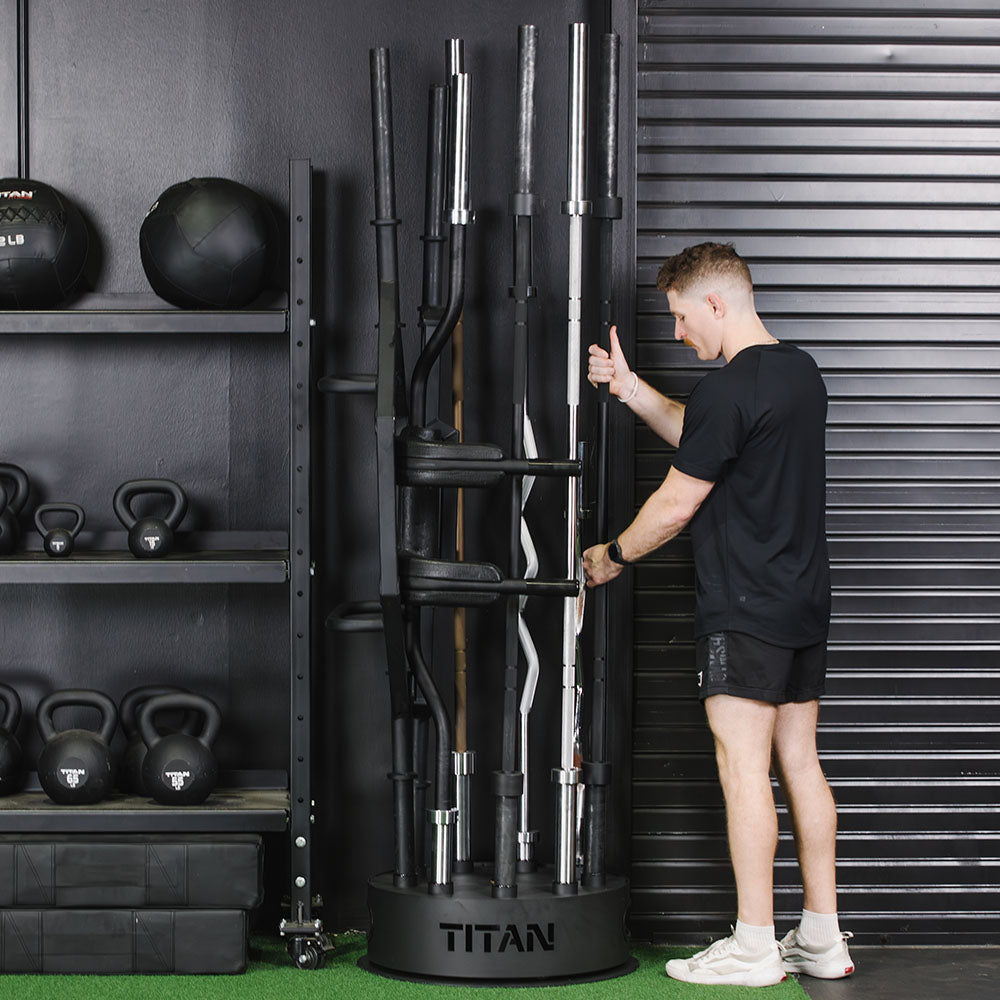 Revolver Rotating Barbell Rack | 9 Sleeve - view 15