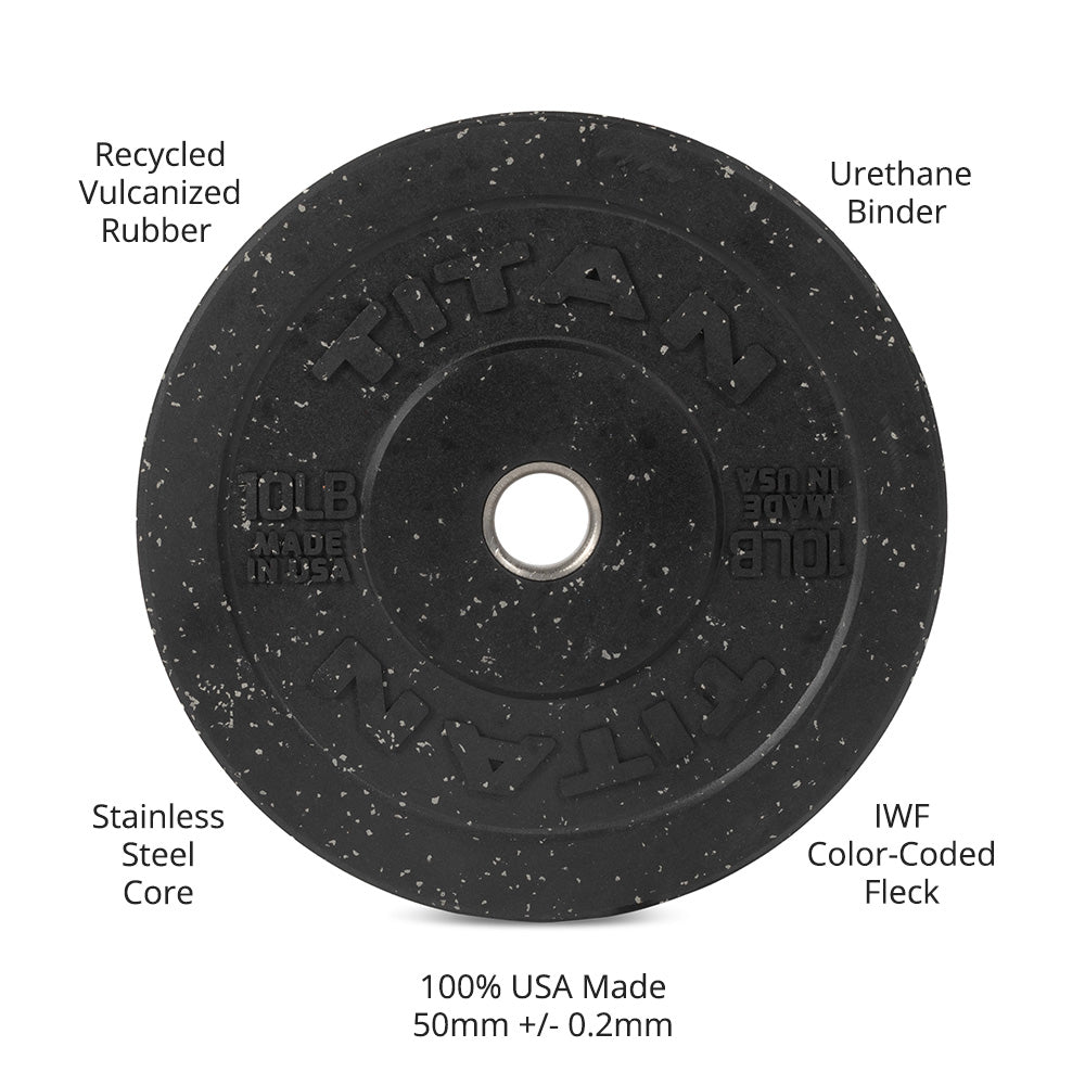 10 LB Pair Crumb Rubber Bumper Plates - view 9