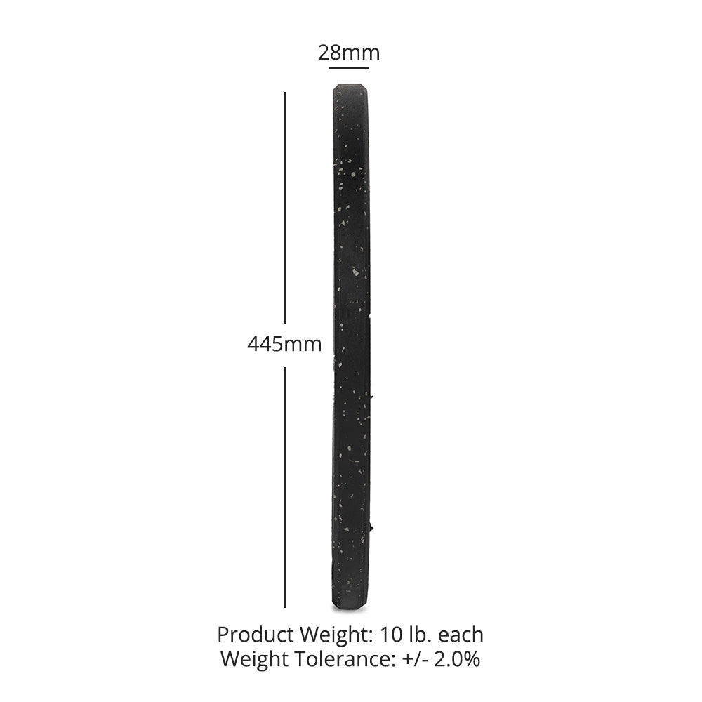 10 LB Pair Crumb Rubber Bumper Plates - view 10
