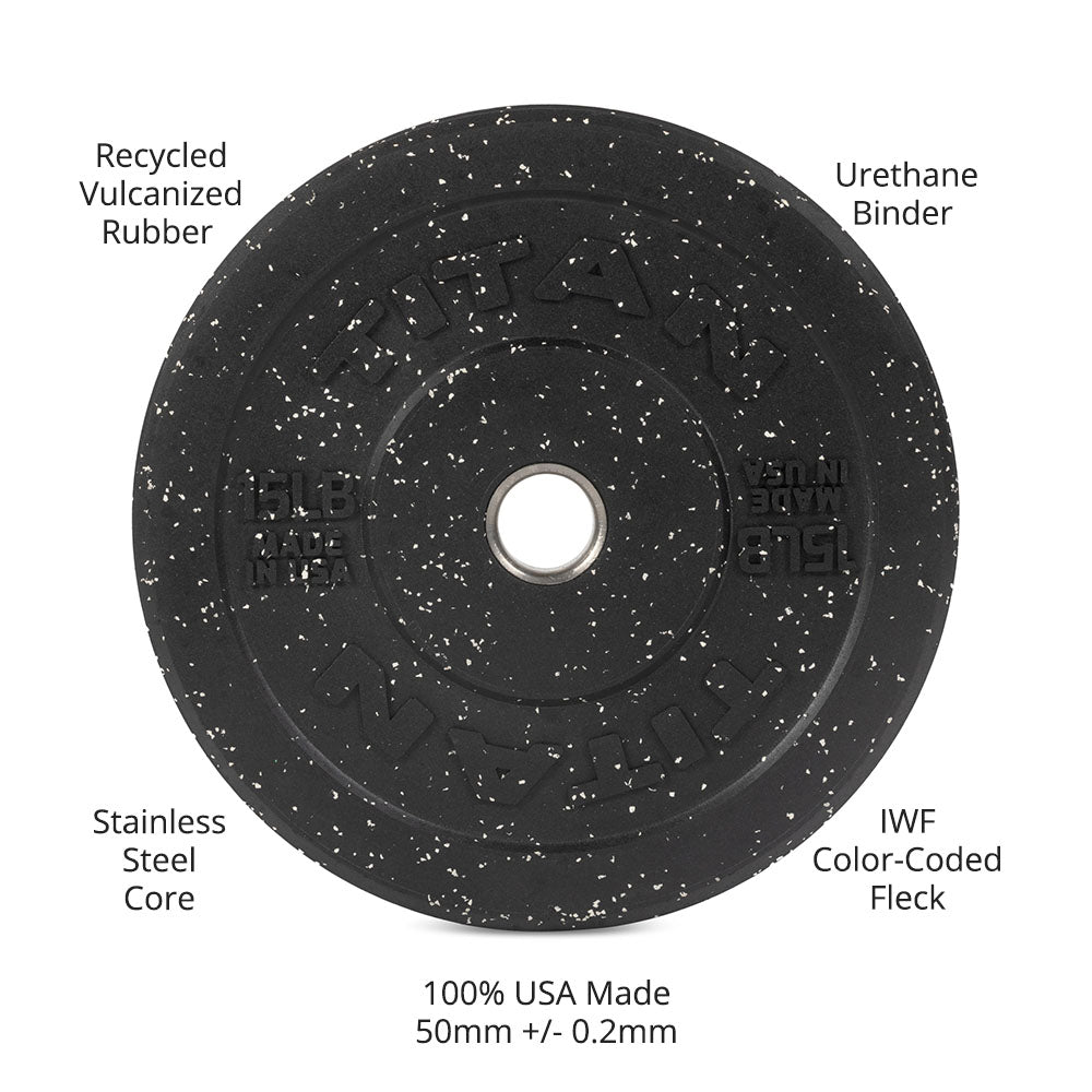 15 LB Pair Crumb Rubber Bumper Plates - view 9