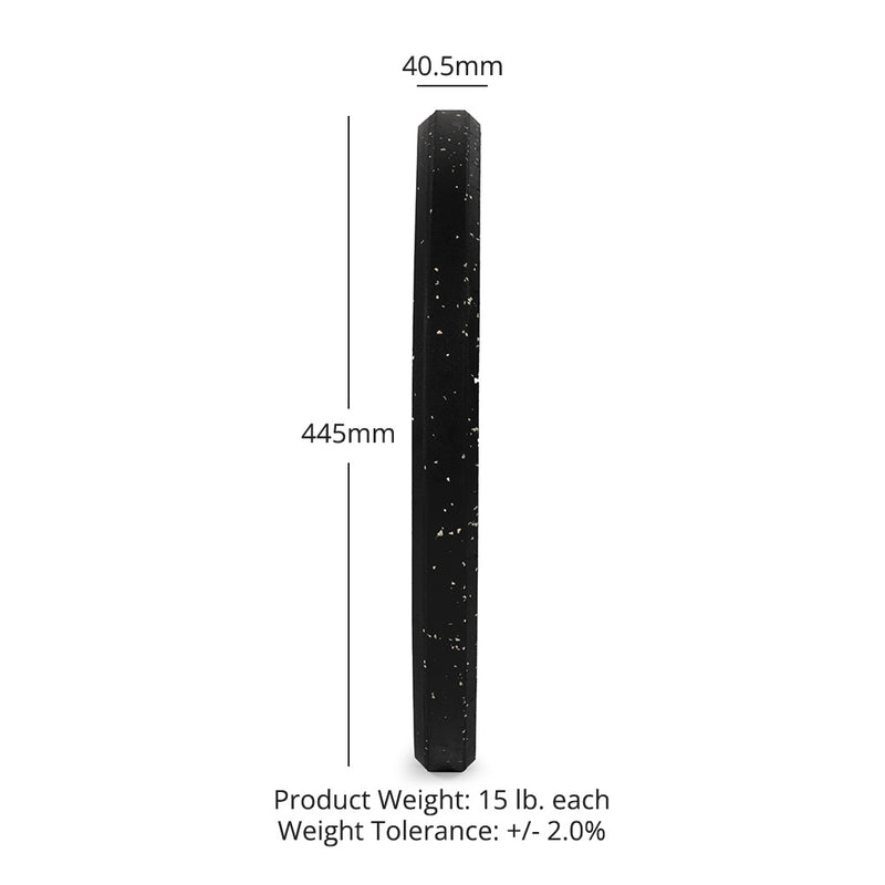 15 LB Pair Crumb Rubber Bumper Plates