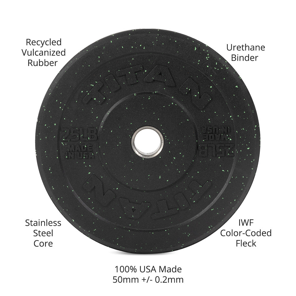 25 LB Pair Crumb Rubber Bumper Plates - view 9