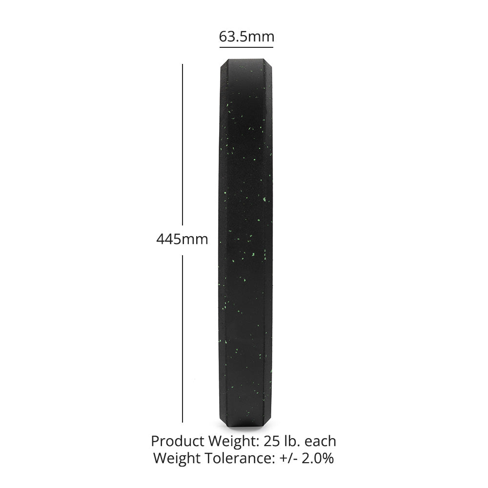 25 LB Pair Crumb Rubber Bumper Plates - view 10