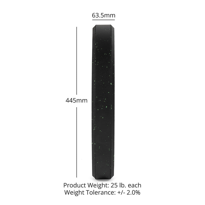 25 LB Pair Crumb Rubber Bumper Plates