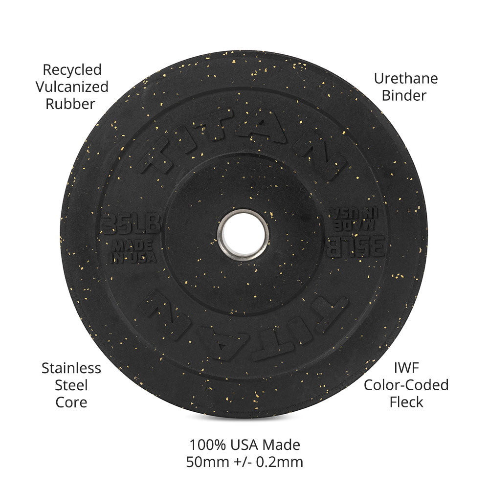 35 LB Single Crumb Rubber Bumper Plate - view 9