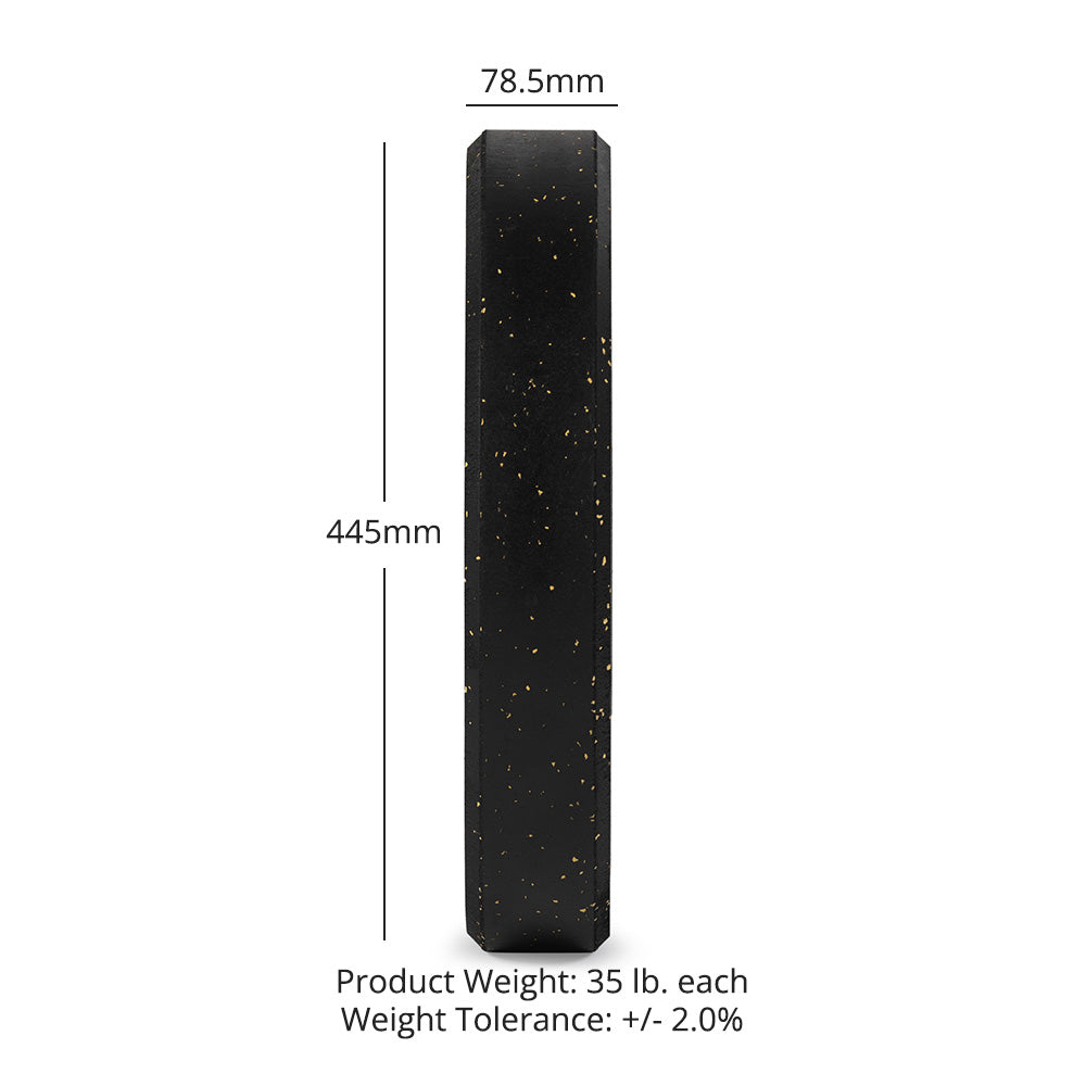 35 LB Single Crumb Rubber Bumper Plate