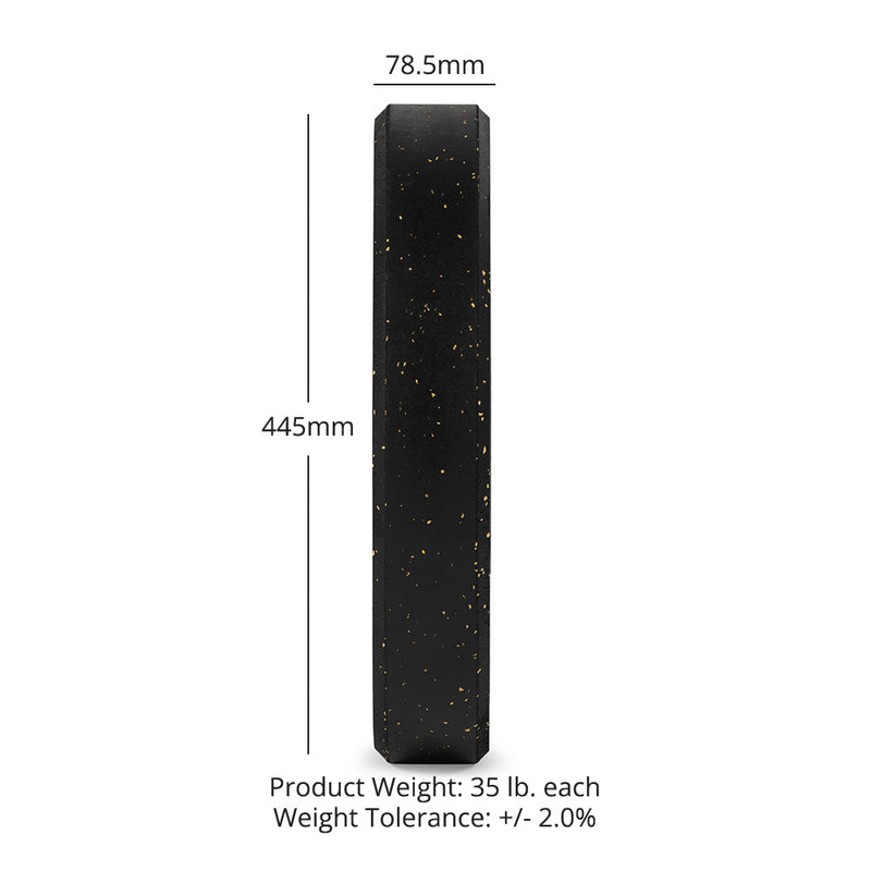35 LB Single Crumb Rubber Bumper Plate
