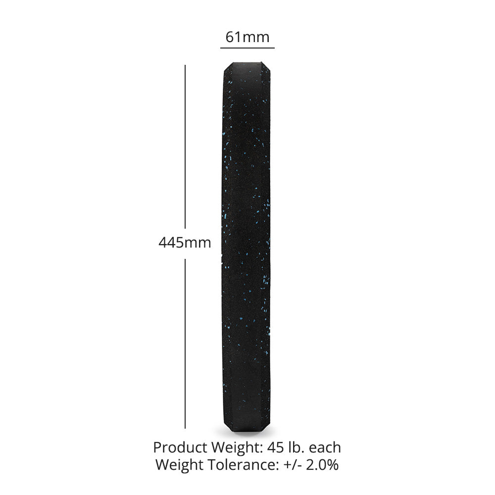 45 LB Single Crumb Rubber Bumper Plate - view 10
