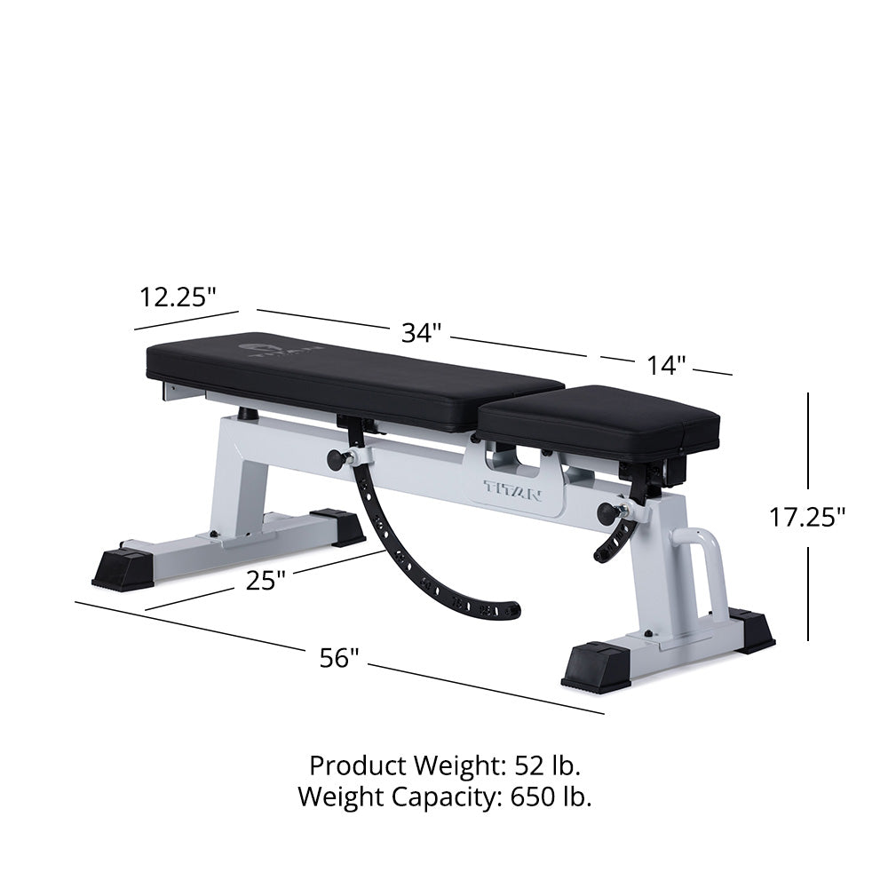 Performance Series Adjustable Bench | White - view 48