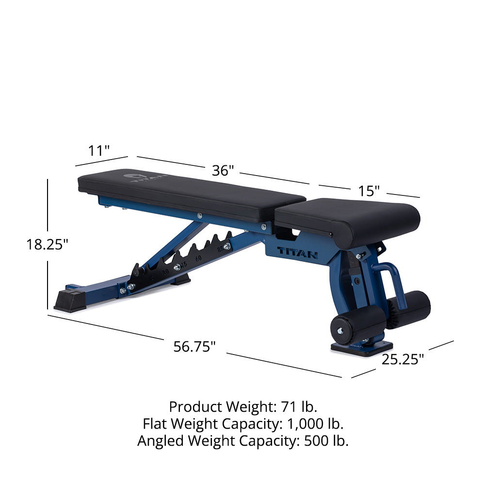Elite Series Adjustable FID Bench | Navy
