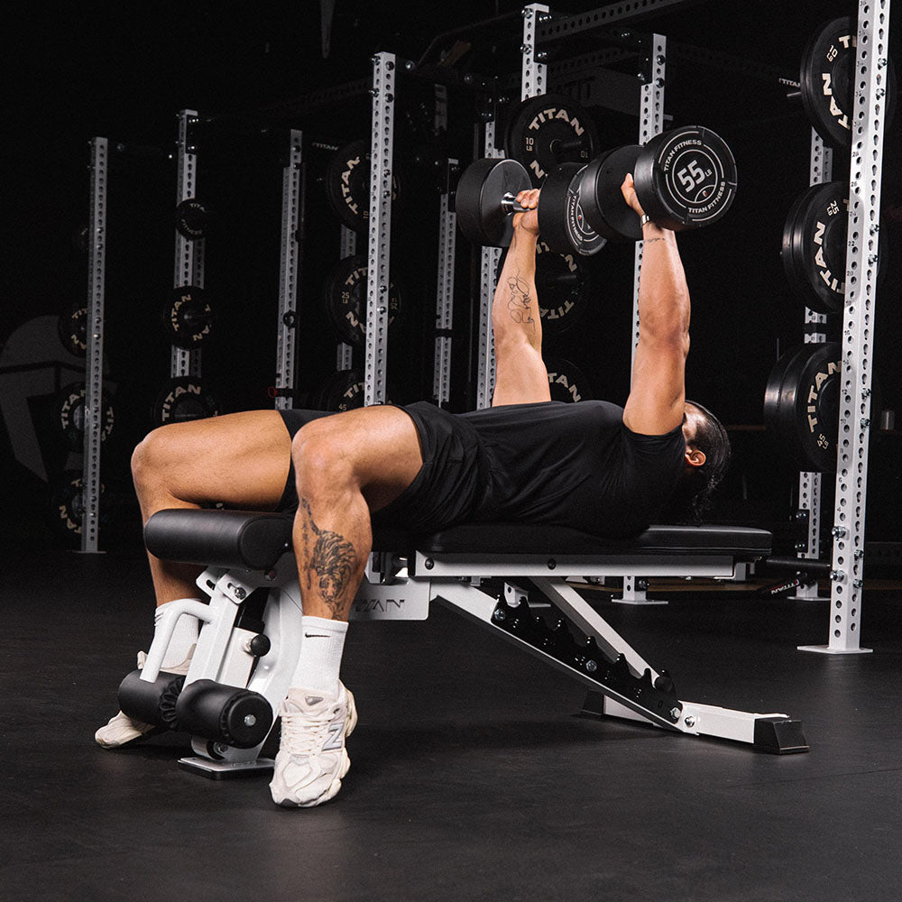 Elite Series Adjustable FID Bench | White - view 44