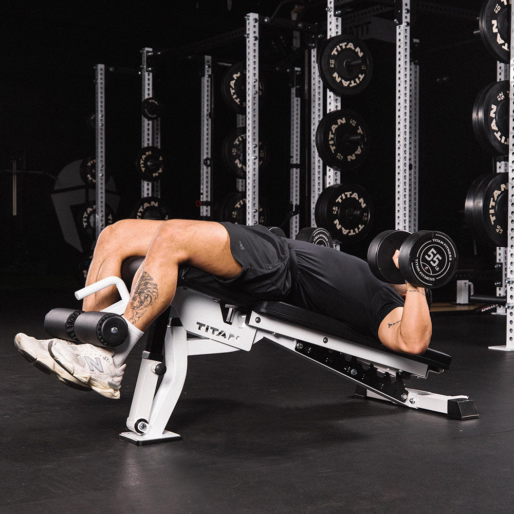 Elite Series Adjustable FID Bench | White - view 49