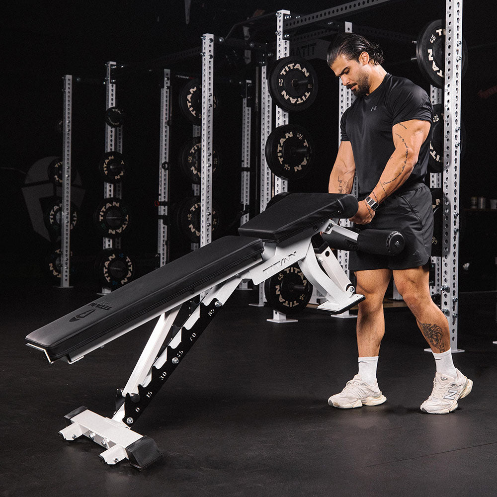 Elite Series Adjustable FID Bench | White - view 53