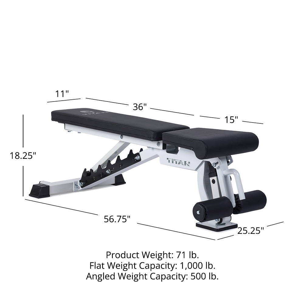 Elite Series Adjustable FID Bench | White