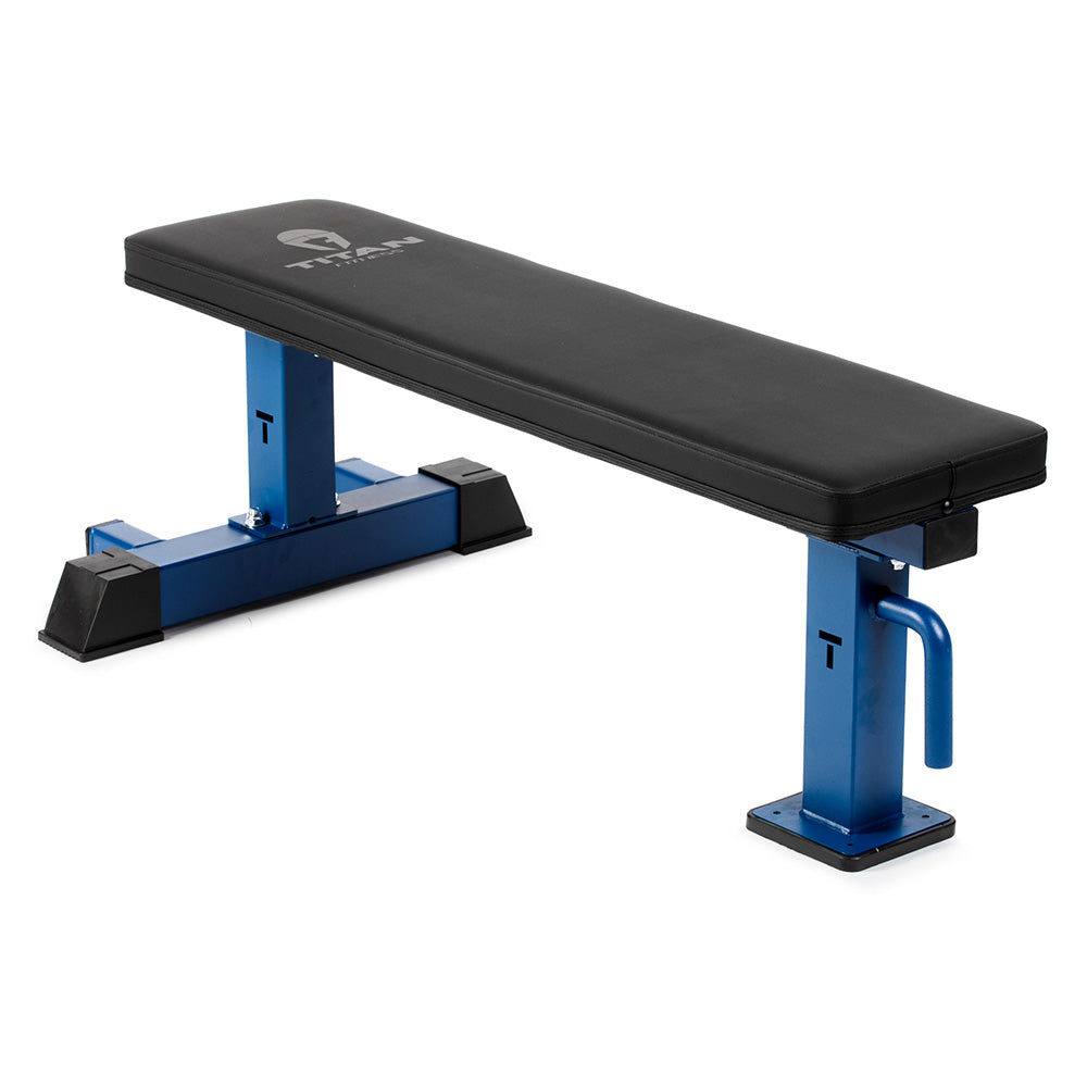 Elite Series Single Post Flat Bench | Navy - view 25