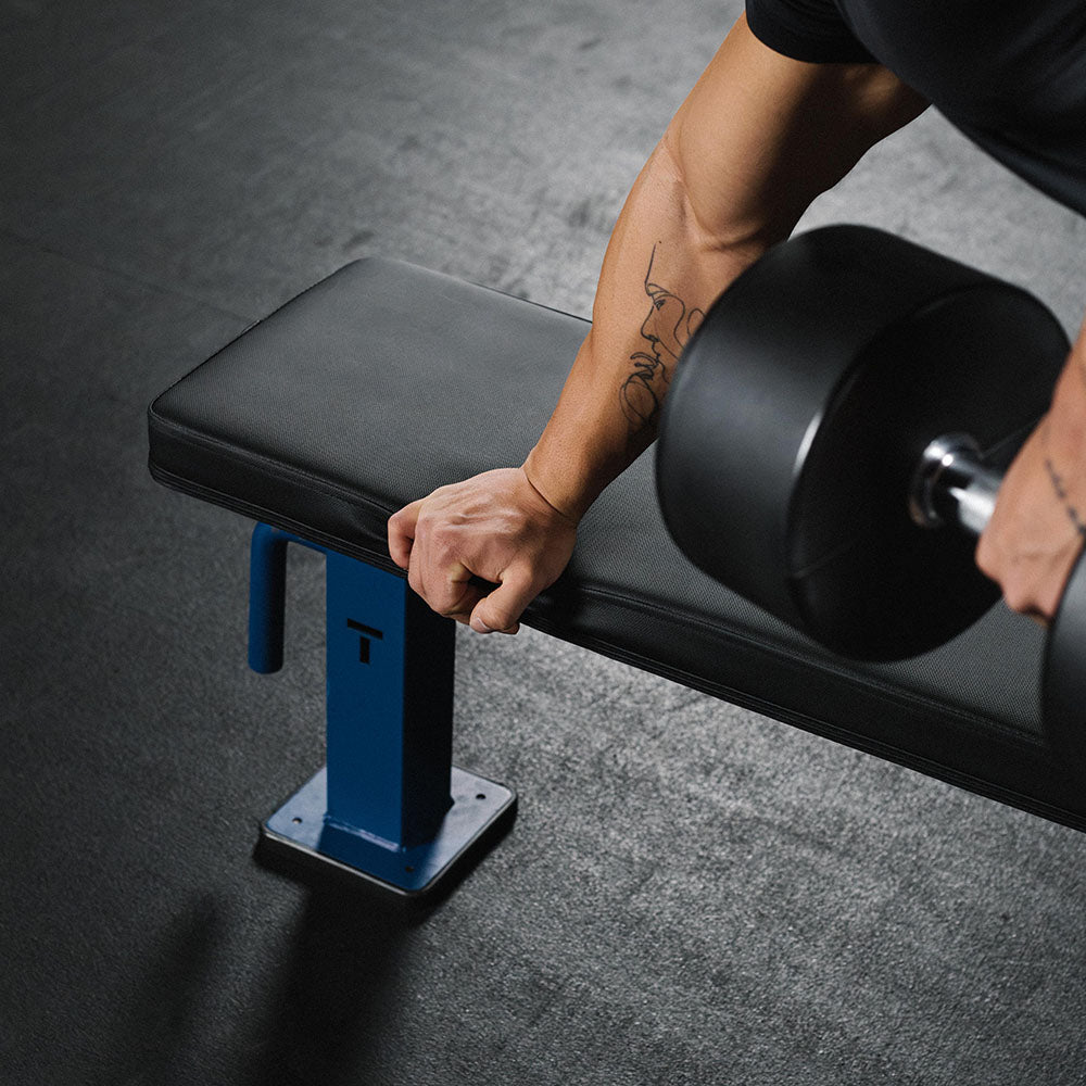 Elite Series Single Post Flat Bench | Navy - view 28
