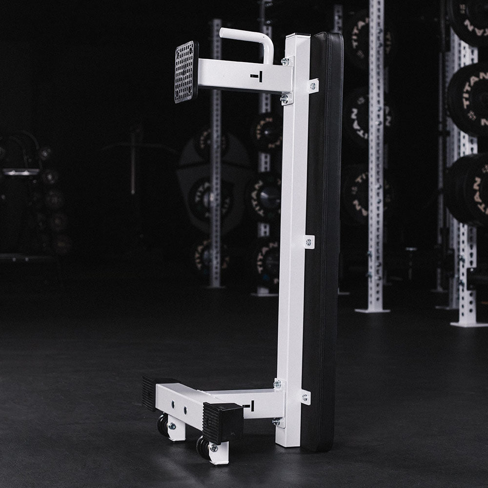 Elite Series Single Post Flat Bench | White - view 47