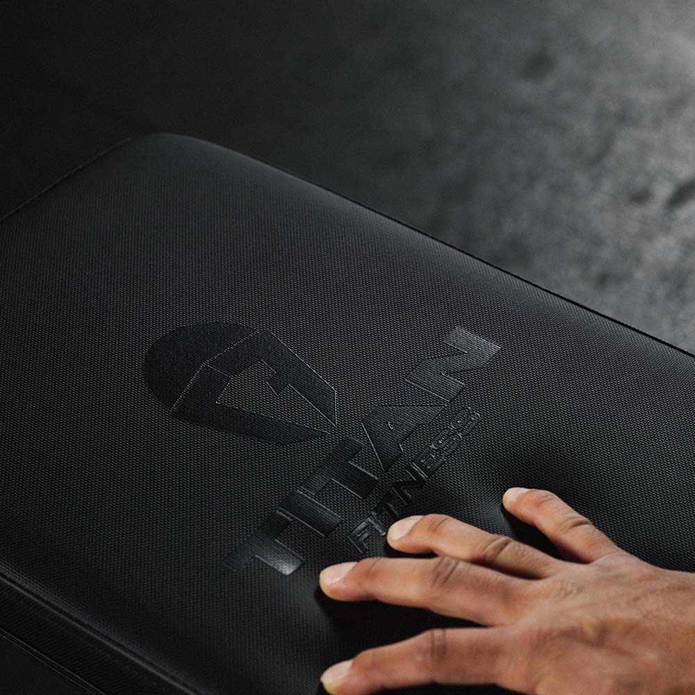 TITAN Series Single Post Flat Bench | Red - view 15