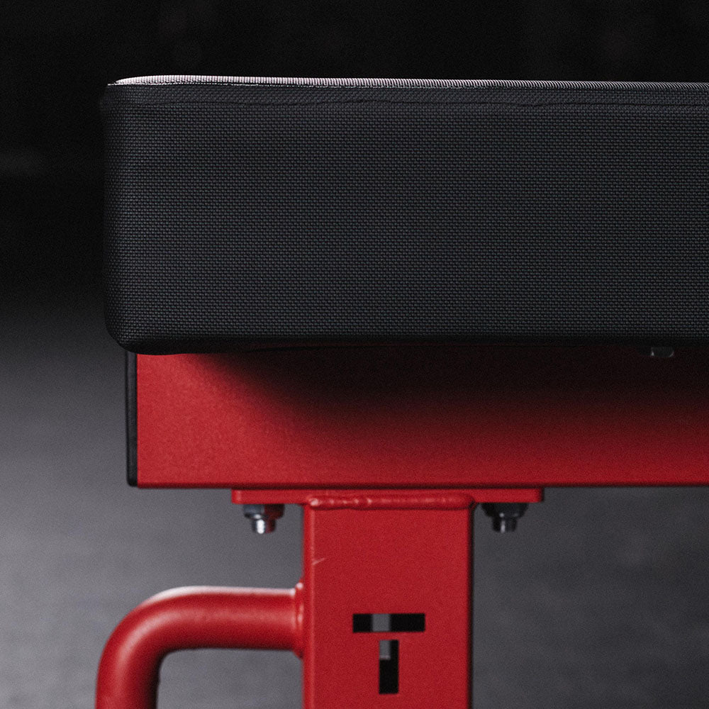 TITAN Series Single Post Flat Bench | Red