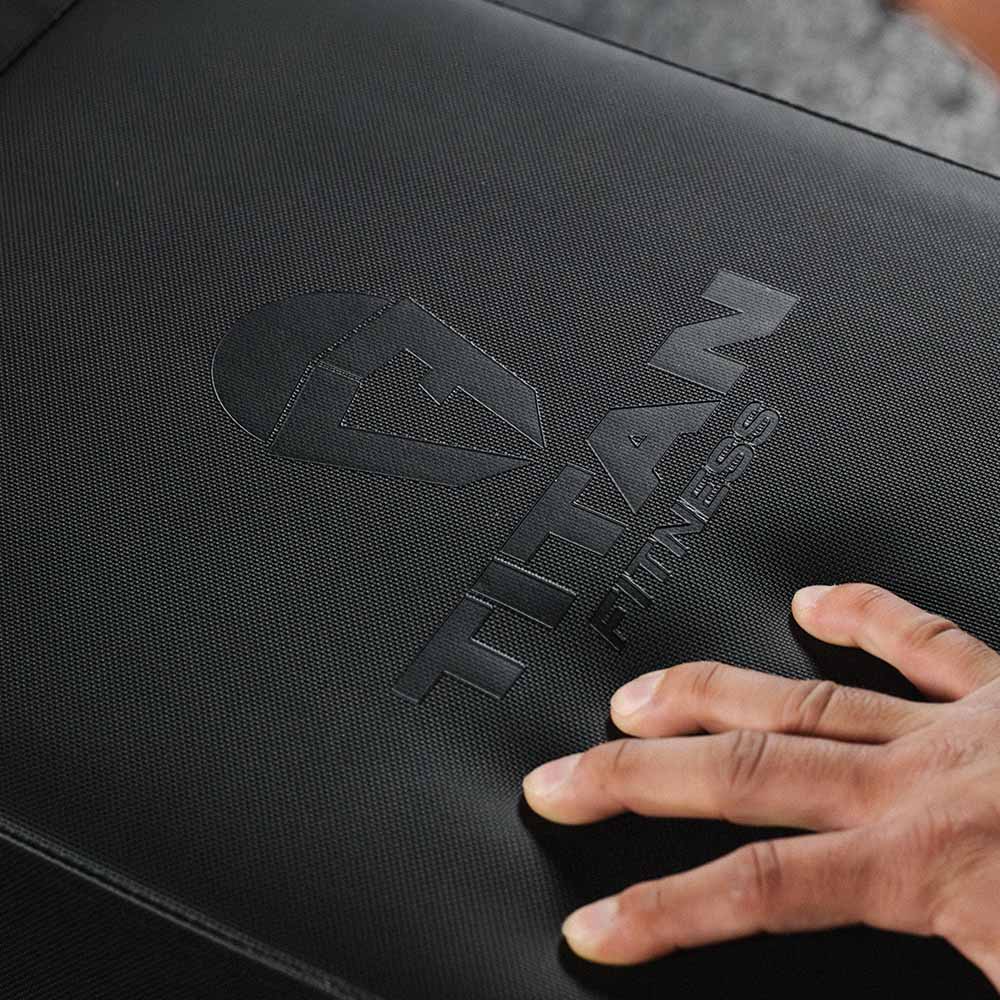 TITAN Series Single Post Flat Bench | White - view 39