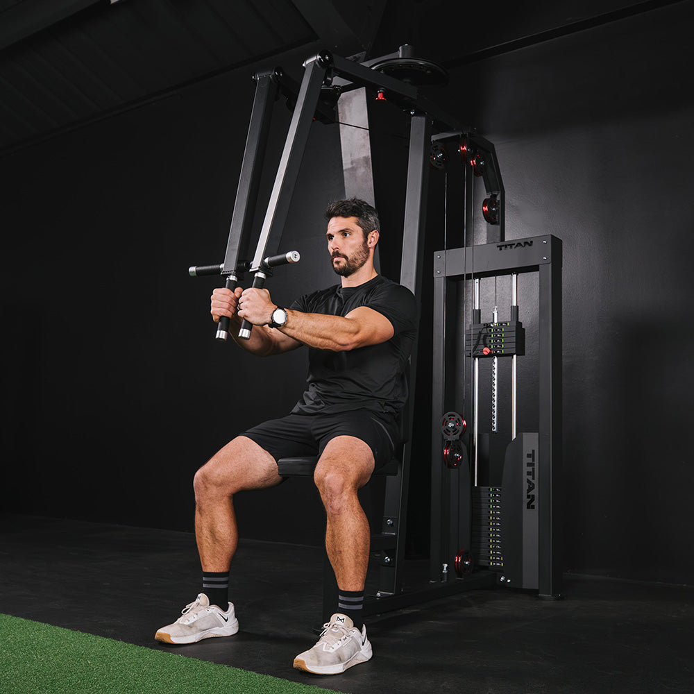 Selectorized Pec Fly and Reverse Delt Machine