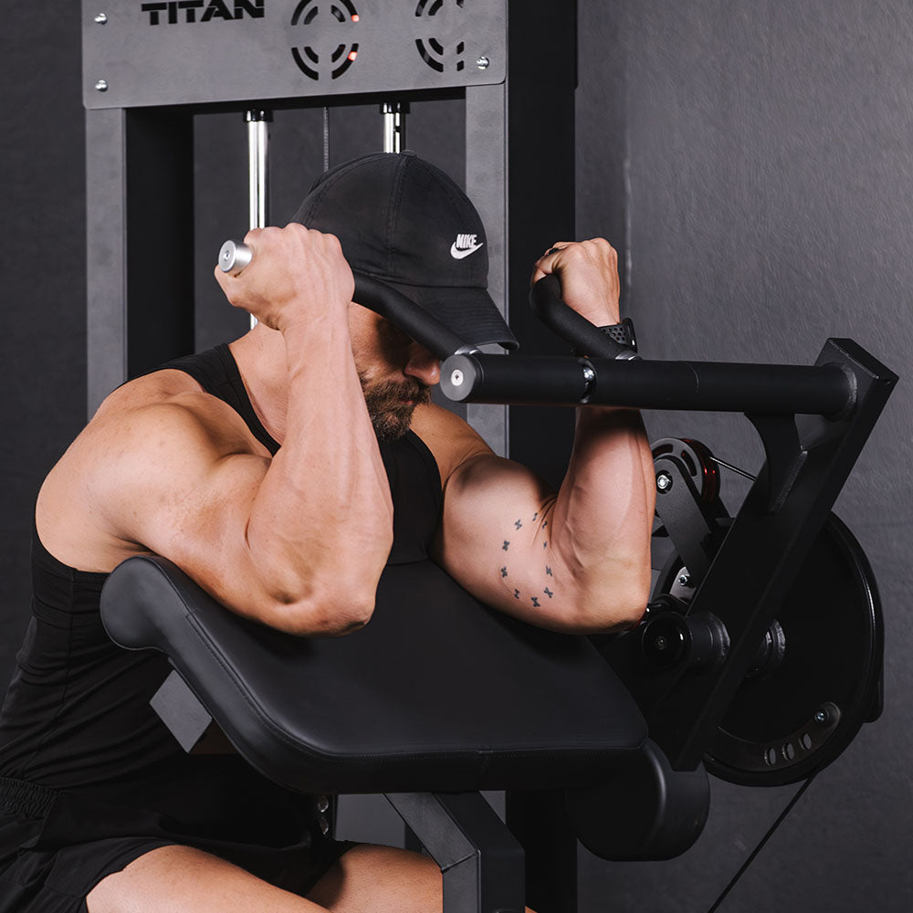 Selectorized Bicep and Tricep Machine