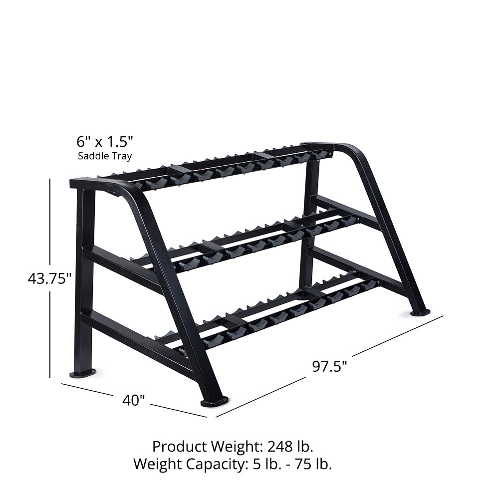 Saddle Dumbbell Rack | 3-Tier