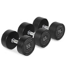 55 LB - 75 LB Set Round Urethane Dumbbells