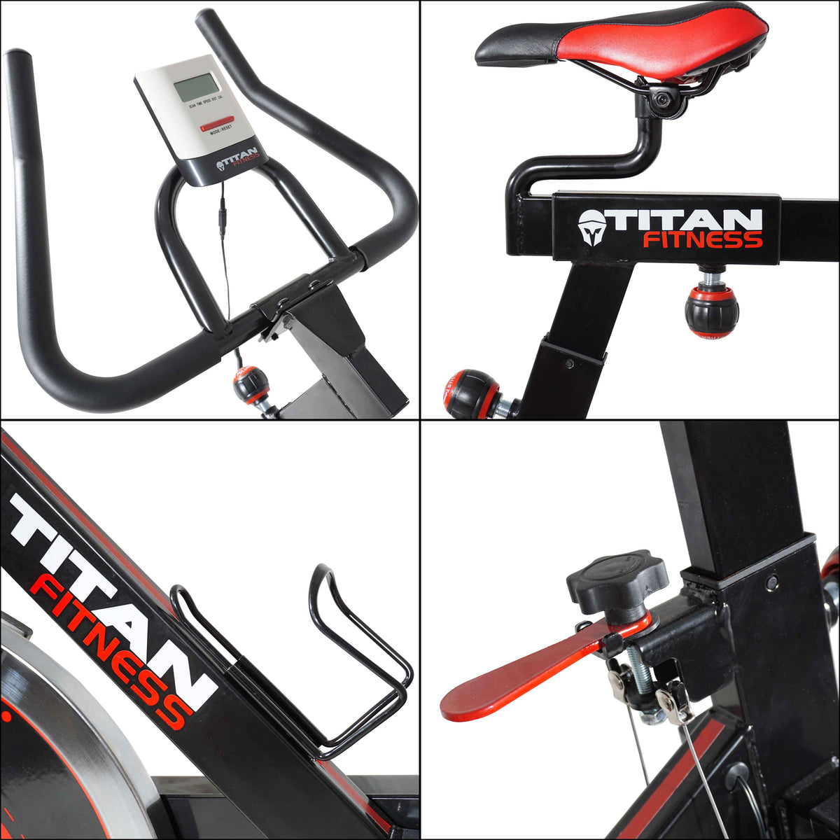 Scratch and Dent, Pro Indoor Cycling Exercise Bike w/ LCD Screen 40 lb Flywheel - view 6