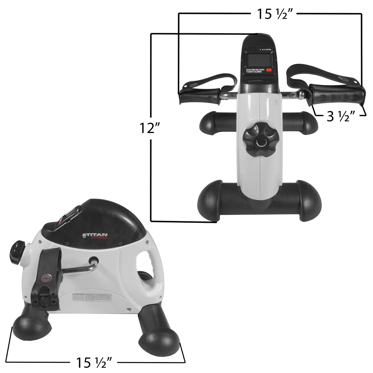 Scratch and Dent, Mini Pedal Exercise Bike w/ LCD Display - view 5