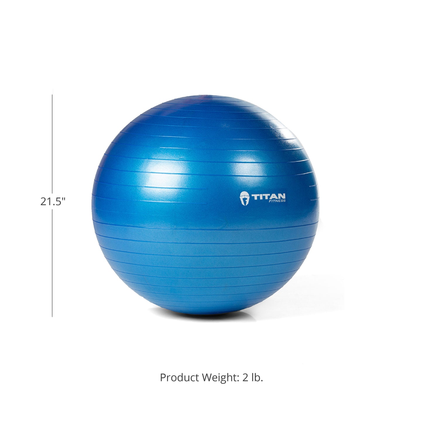 Scratch and Dent - 55cm Anti Burst Yoga Stability Exercise Ball w/ Pump Blue - FINAL SALE - view 2