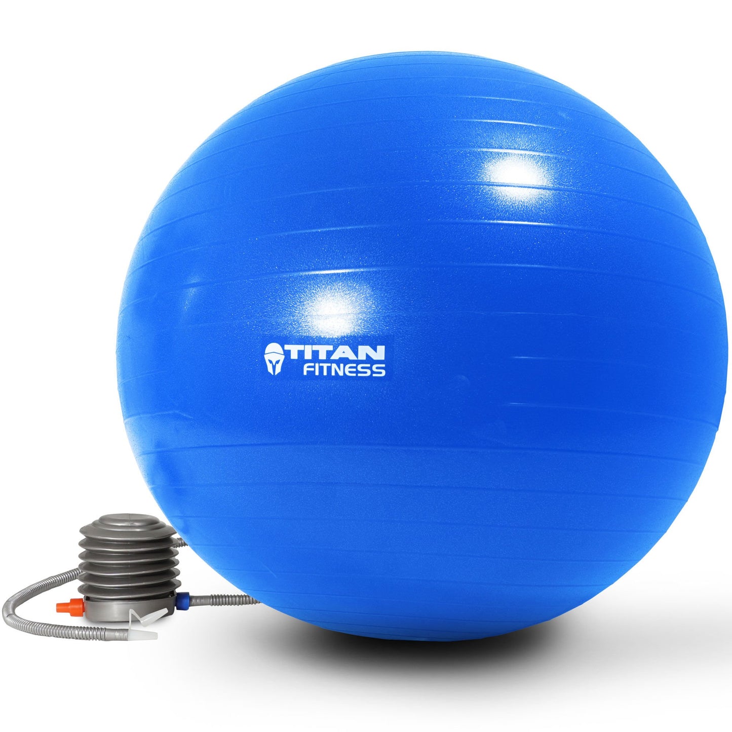 Scratch and Dent, 65cm Anti Burst Yoga Stability Exercise Ball w/ Pump Blue - view 1