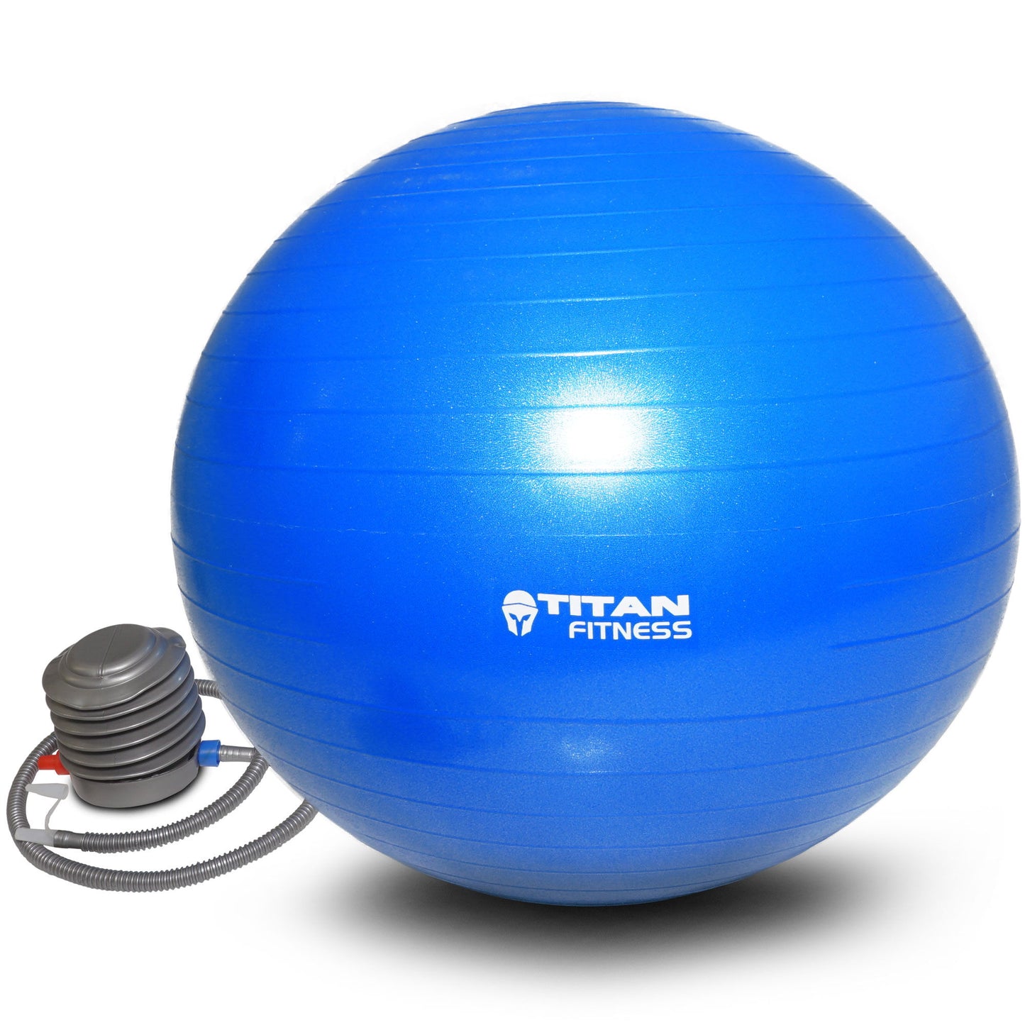 Scratch and Dent, 65cm Anti Burst Yoga Stability Exercise Ball w/ Pump Blue - view 6