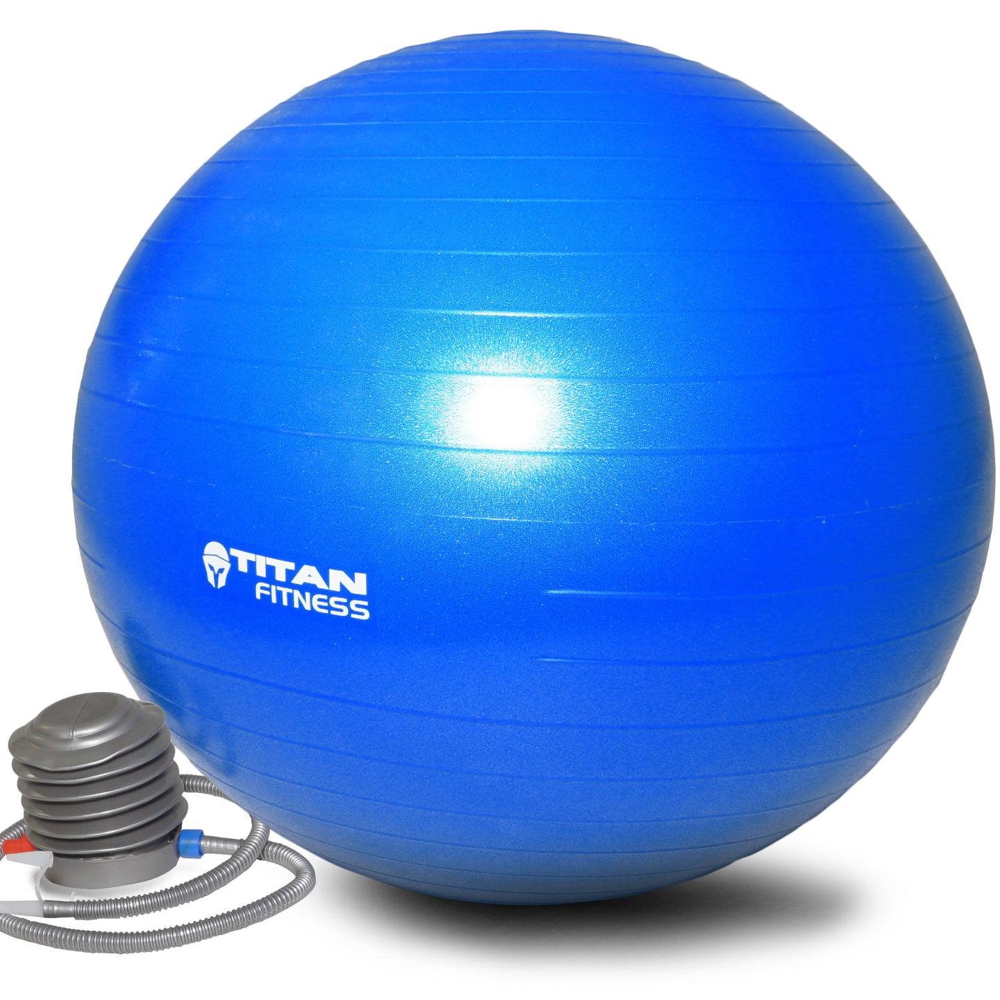 Scratch and Dent, 65cm Anti Burst Yoga Stability Exercise Ball w/ Pump Blue - view 2