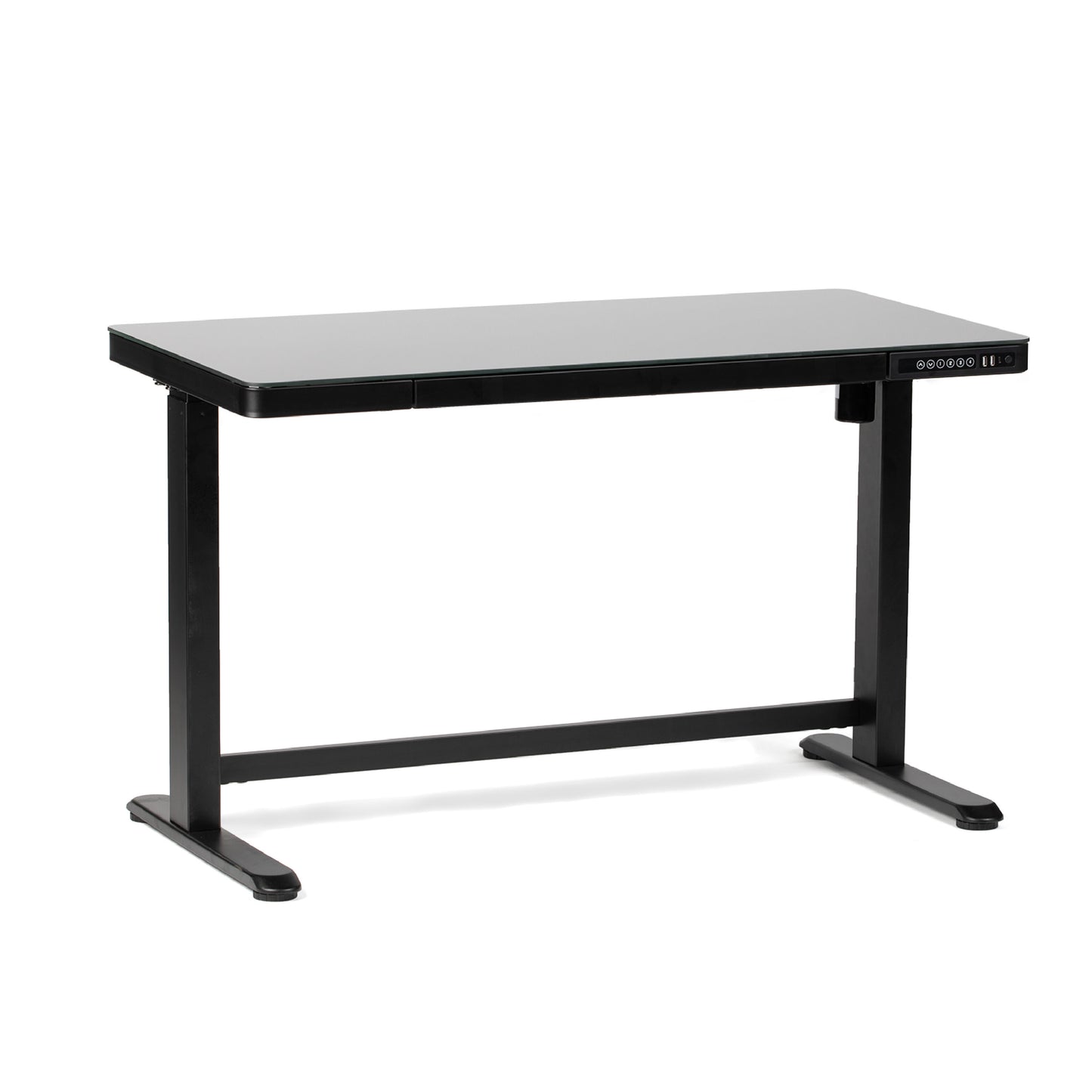SCRATCH AND DENT - Titan Adjustable Glass Top Standing Desk - FINAL SALE - view 1