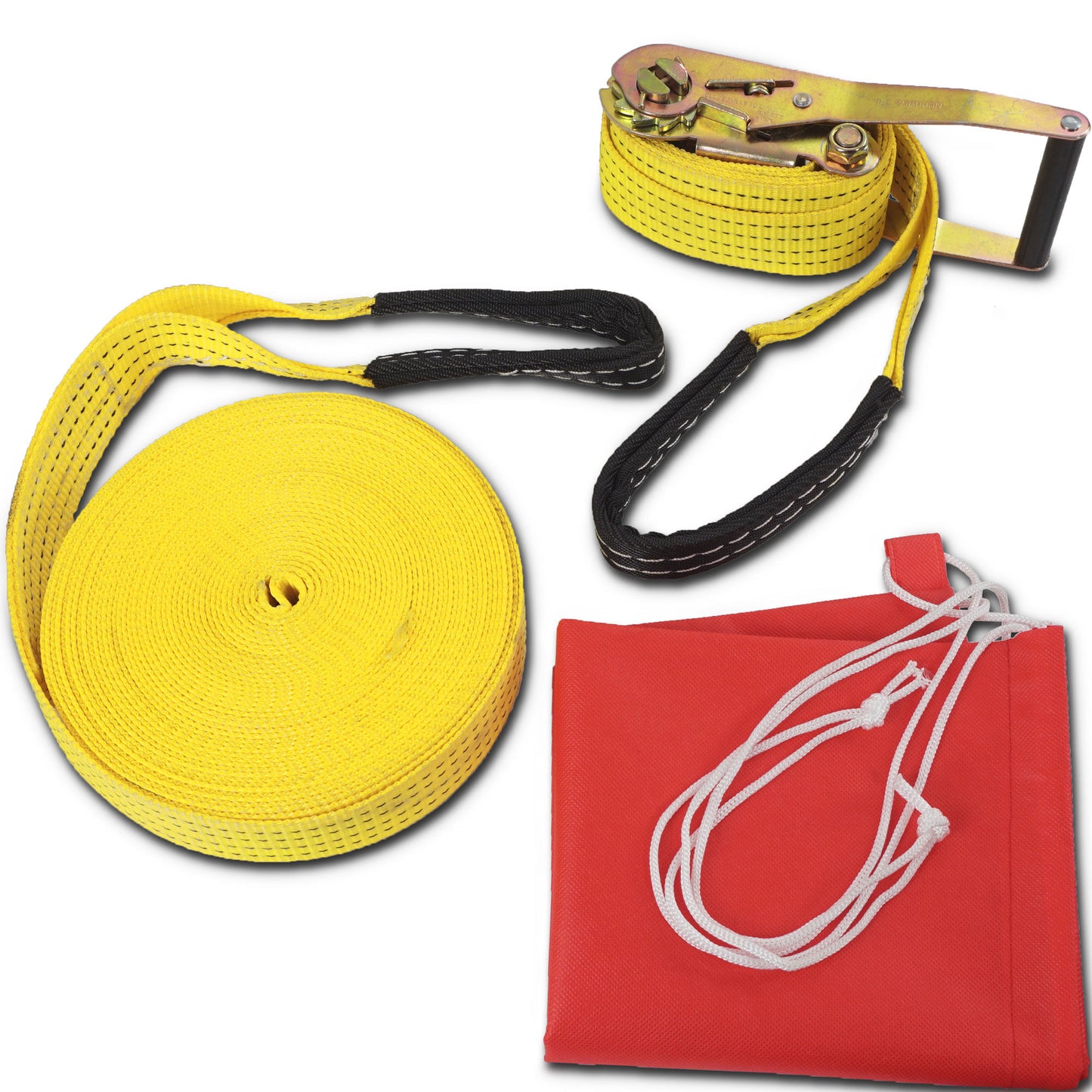 Scratch and Dent - 50' Slackline Kit w/ Hook & Ratchet Closer - FINAL SALE - view 2