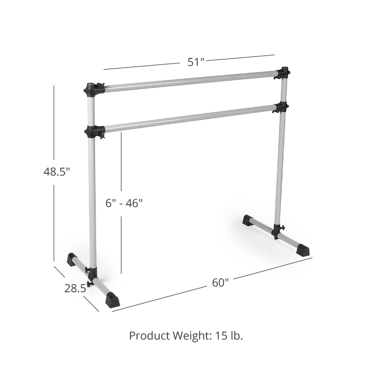 Scratch and Dent - Double Freestanding Ballet Barre